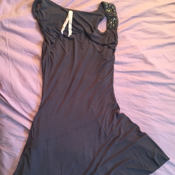 EUC Bailey 44 brown/grey midi dress size L - Picture 2 of 8